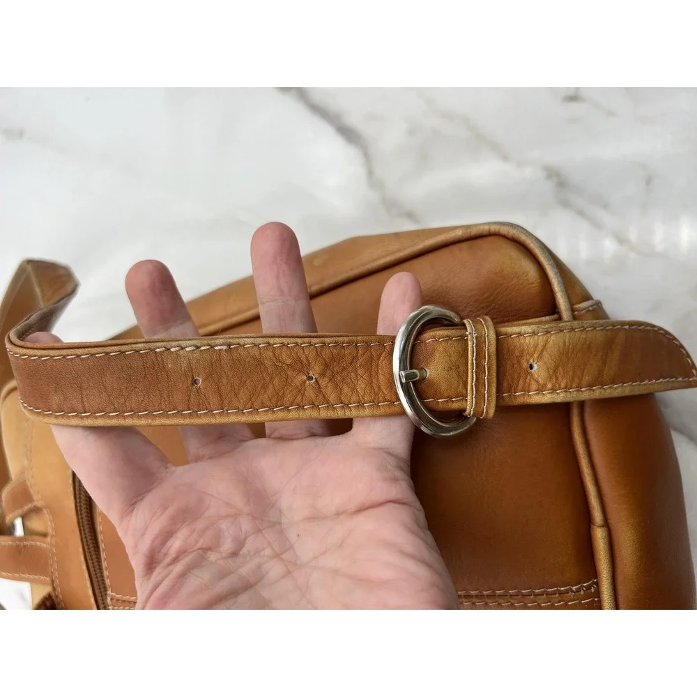 Piel Leather Backpack Purse Women's Tan Handmade in Columbia Genuine Leather